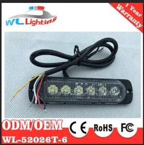 Super Thin 6 LED Linear Module Police Exterior Lighting