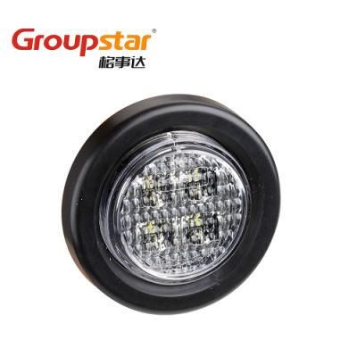 DOT 10-30V Round Clearance Marker Indicator Signal Lamps LED Side Marker Lights for Trucks Trailer
