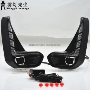 1set for Toyota Hilux Revo 2020 2021 LED DRL Daytime Running Lights Daylight Fog Lamp Decoration Signal
