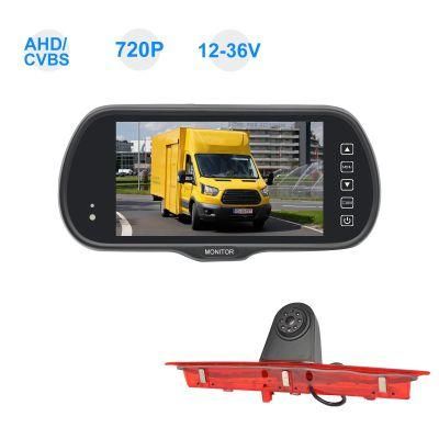 12V Rear View Mirror Monitor Brake Light Car Camera System for Truck Van Vehicle