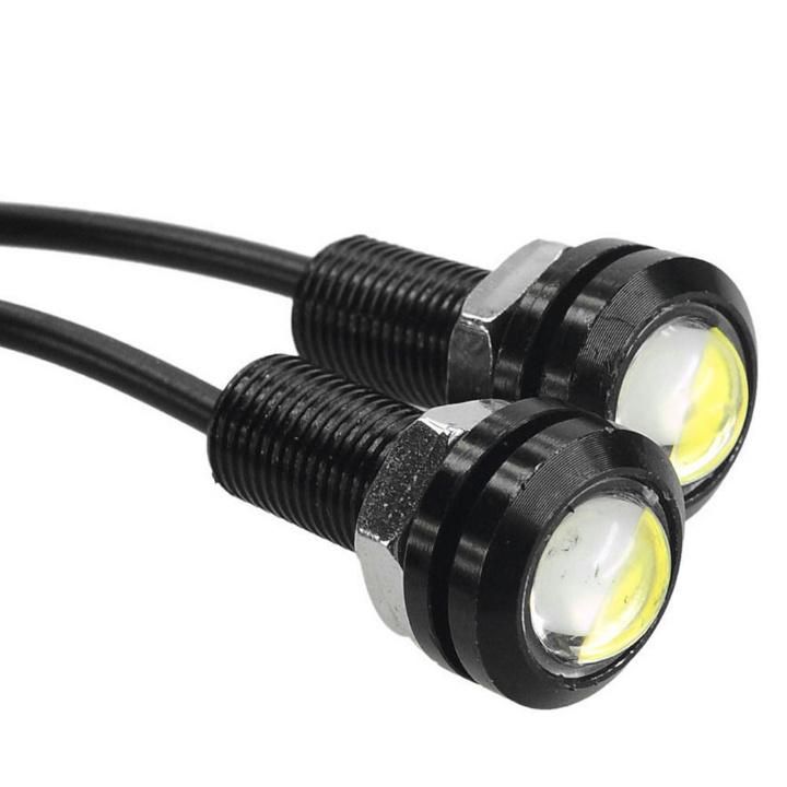 23/18 mm Car Eagle Eye DRL LED Daytime Running Lights LED 12V Backup Reversing Parking Signal Automobiles Lamps DRL Car Styling