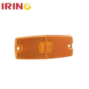 10-30V Amber 4 SMD LED Side Marker Light with Reflector Lens for Truck Trailer