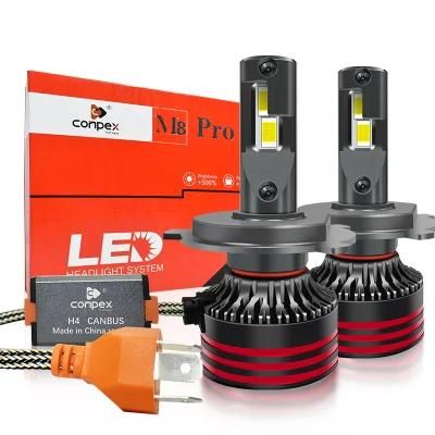 Conpex Good Quality LED Car Lights 11000lm LED Headlight H4 12V M8 PRO Universal 55W Best LED Headlight