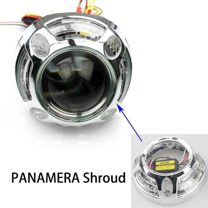 Lightech Projector Angel Eyes Panamera Shroud 3 Inch Lense Mask