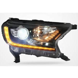 Automotive Lamps Bixenon Projector Lens Headlight Ford 2015 Ranger with LED Turn Indicator