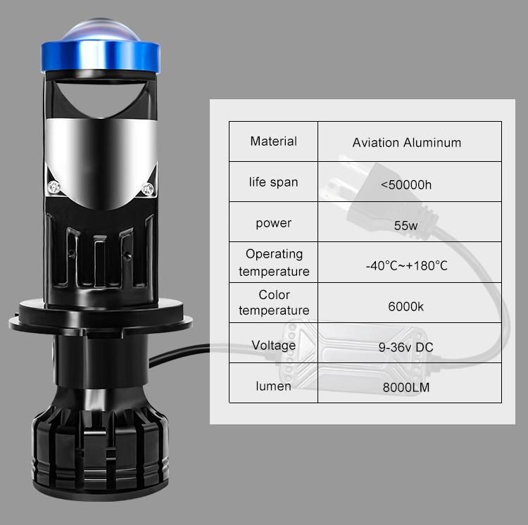 Car Headlight Csp Chip 20000lm 80W H4 LED Canbus 9-32V 6000K High Brightness Car Auto Headlamp LED Lights for Car LED Headlights