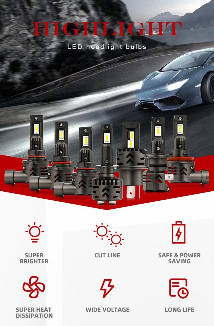 Manufacturer Wholesale Price High Brightness All in One 12V 9012 9006 9005 H4 Auto Car LED Headlights