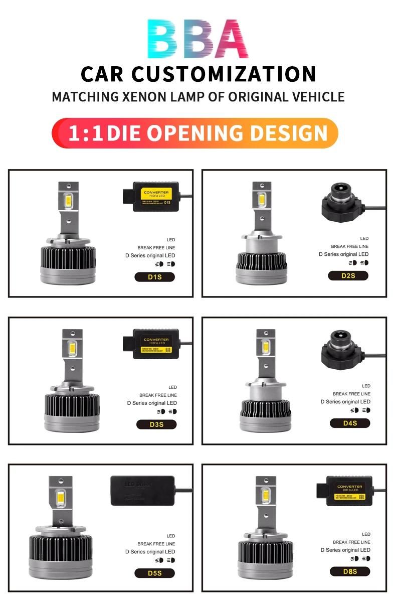 Weiyao D5s LED Headlight Bulb 4500lm 6000K Motorcycle Mini LED Headlight LED Car D5s