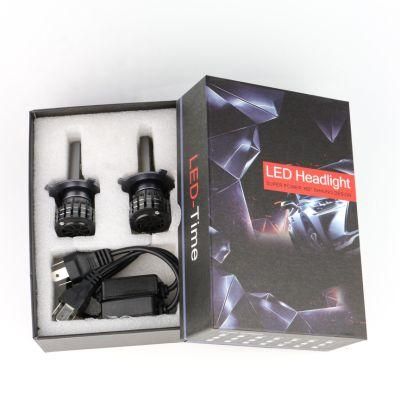 2021mini Fan Cooling LED Automotive Replacement Headlights 6000lm LED H11 9005 9006 H4 H7 Headlight Bulb