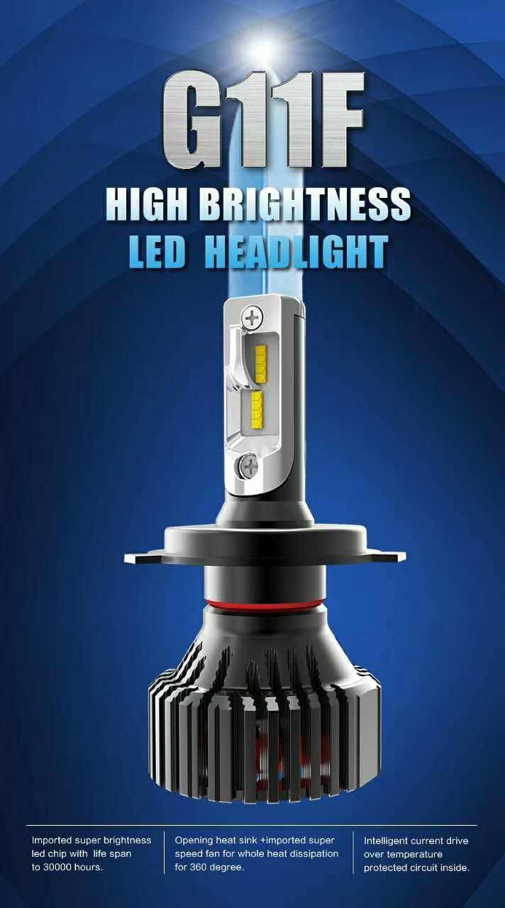 G11f Headlight 30W IP65 8000lm DC9V-32V 6500K Favored by Most Customers Headlights Motorcycle LED Headlight H13