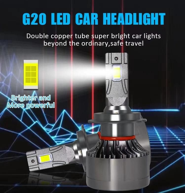 Super Bright G20 LED Canbus H7 H4 LED Headlight Bulbs for All Car
