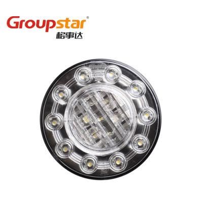 10-30V E4 Adr Tractor Trailer Truck Round LED Rear Fog Light Tail Lights for Trailer Truck Auto Car Lights