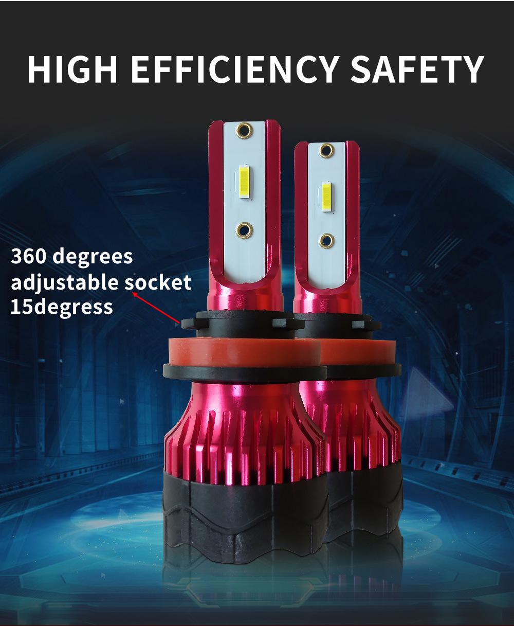 S1 S2 C6 Auto Lamp H4 H7 H11 9005 9006 9012 880 881 H1 H3 H13 9004 9007 K5 LED Headlight