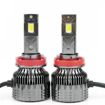 Super Bright 6500K LED Tri Color Car LED Bulbs, H11 5500 Lumens LED Headlight