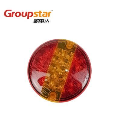 Factory Price 10-30V Round Truck Trailer Hamburger LED Combination Tail Lights Stop Turn Rear Lamps Tail Light