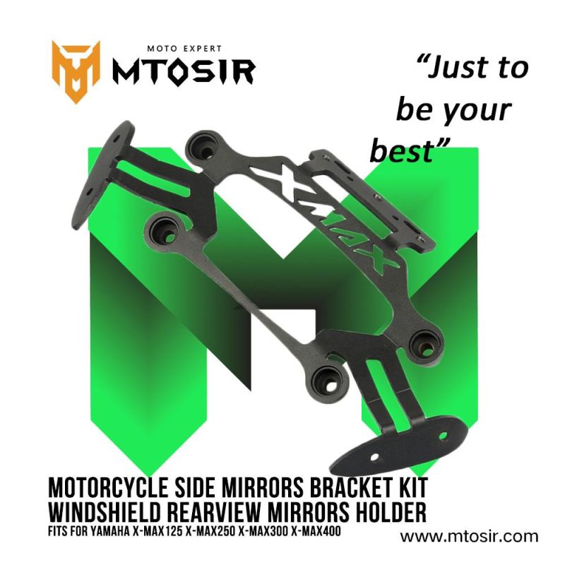 Mtosir Motorcycle Side Mirrors Bracket Kit High Quality Windshield Rear View Mirrors Holder Fits for YAMAHA Nmax155 2020 2021 Rear Mirror Accessories