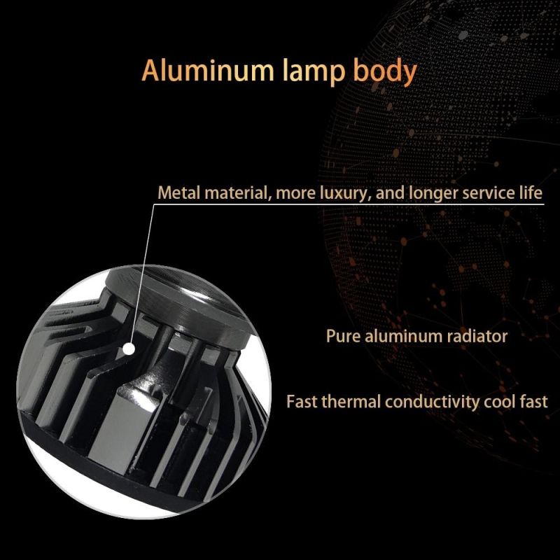 Most Popular F2 Csp Chips 80W H4 LED Headlight 6000K 9005 Car LED Headlight Bulb