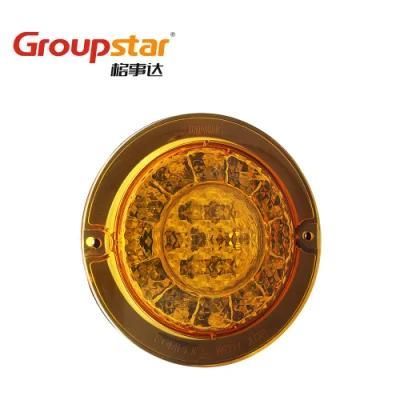 Adr 10-30V UV PC Lens Indicator Turn Reverse Signal 4 Inch Round LED Caravan RV Coach Bus Tail Lamp LED Auto Light