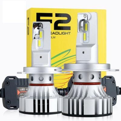 Two Color H4 LED Headlight F2 Headlight H7 H1h8 H9 H11 9005 9006 Hb3 Hb4 9012 72W 12000lm Csp Chips Turbo Fan 6000K Auto Lamps