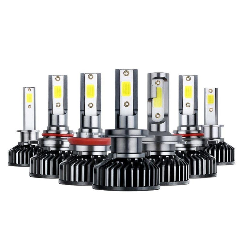 Hot Selling F2 COB Chip H1 H3 H4 H7 Headlight H11h13 Car LED Light 9005 9006 Auto Lamp 8000K Car LED Headlamp 12V Canbus No Error Auto Light
