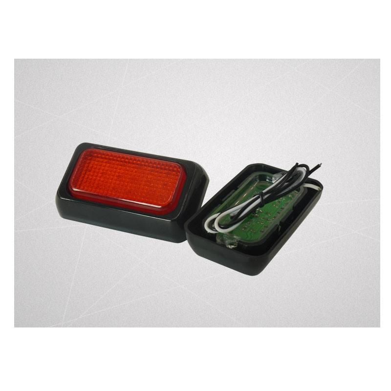 Factory High Quality 18PCS LEDs12-24V Rectangle Vehicle Stop Turn Rear Tail Lights for Truck Trailer Marine