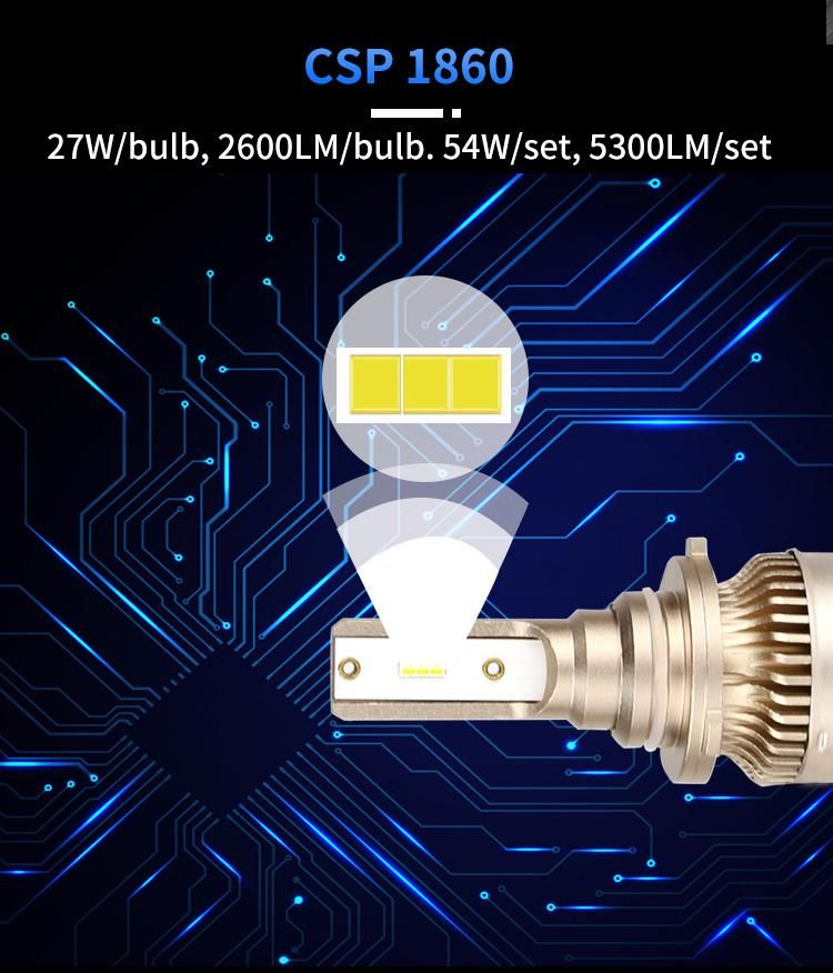 Brightest 6500lumen H1 Hb3 9003 Hb4 H7 H8 H9 H11 LED Motorcycle Headlights Bulbs LED Car Headlight H1
