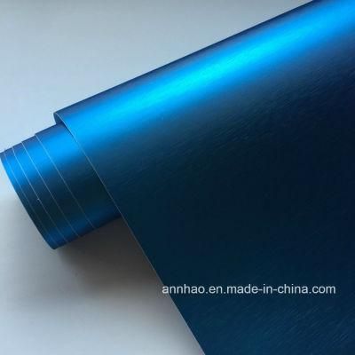 Best Seller Bubble Free 1.52 X 18m PVC Film Matte Brushed Chrome Vinyl Car Wrapping Sticker