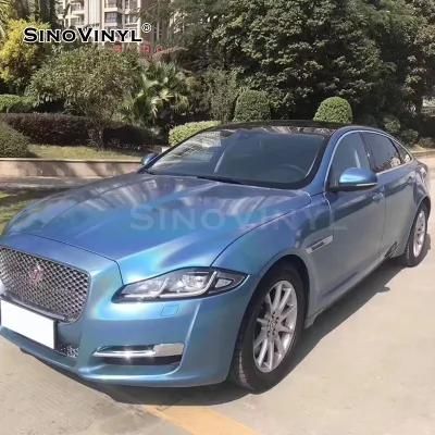 SINOVINYL New Arrival Iridescence Metallic Car Wrapping Rainbow Holographic Laser Chrome Vinyl