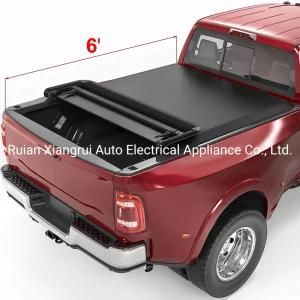 FT0022 Soft PVC Truck Accessories Roll up Soft Four Fold Tonneau Cover for Ford
