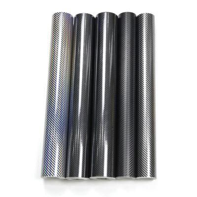 Long Durability Interior Decoration Vinyl Car Vinyl Wrap Carbon Fiber Blue Film 2D-6D Car Wrap Black Sticker