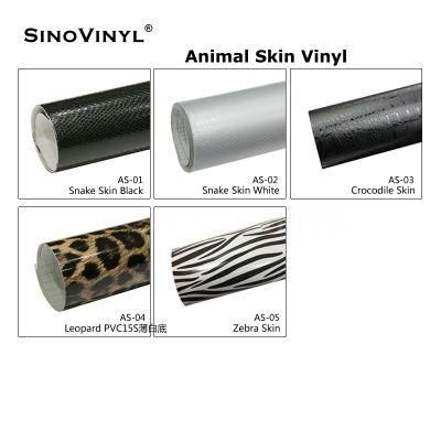 SINOVINYL Leopard Skin Car Body Air Bubble Free Car Body Wrap Vinyl Zebra Skin Stickers