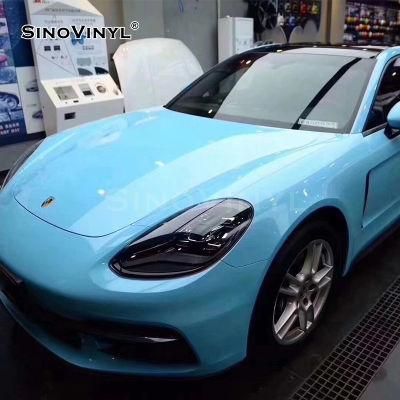 SINOVINYL Removable Glue Super Glossy Vinyl Car Wrap Car Vinyl Sticker Vinyl Waterproof Paper