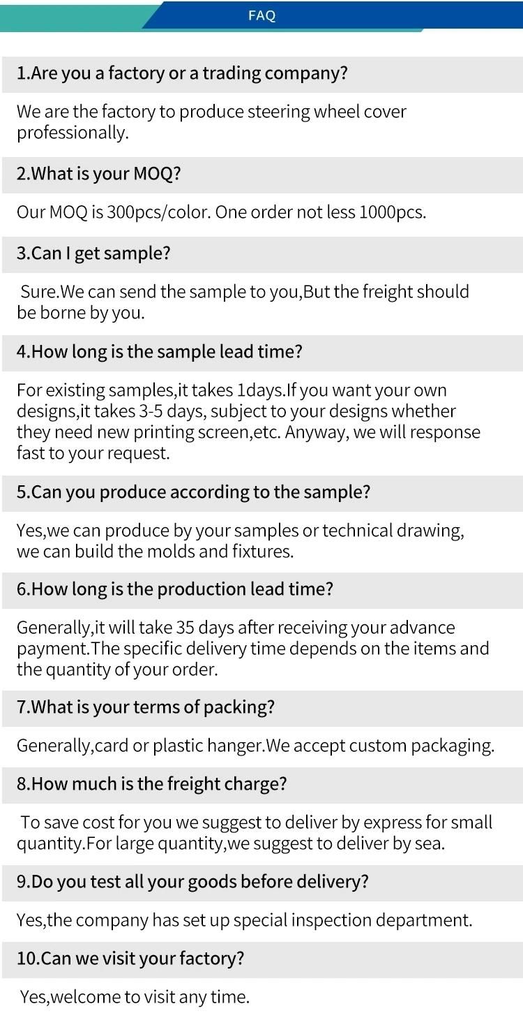All-Match All Modeld Customized Accepted Color Card/Plastic Stand/OPP Bag, 25PCS/CTN Automobile Parts Covers