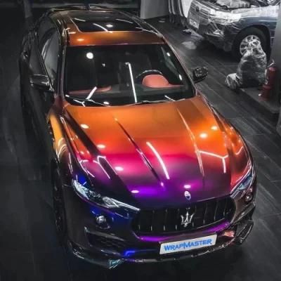 Tsautop 1.52*18meter Super Gloss Chameleon Car Vinyl Wrap Stickers
