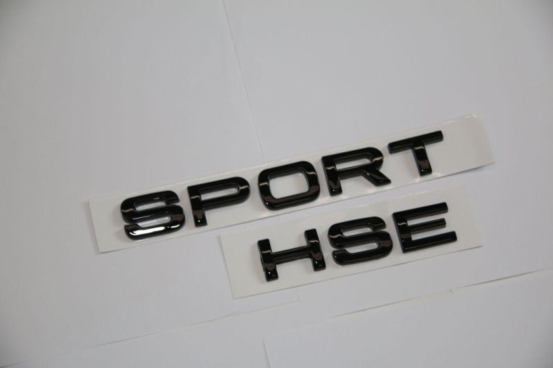 Car Black Letter Sticker SPORT HSE Car Logo Label Emblem