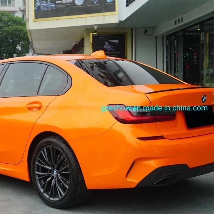 Wholesale Car Body Glossy Orange Car Wrap