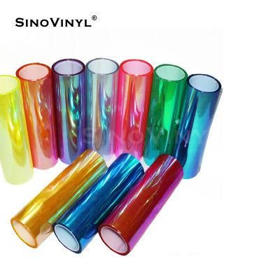 SINOVINYL Removable High Performance Wet Application Color Changed Chameleon Car Light Sticker Car Headlight Tint Film