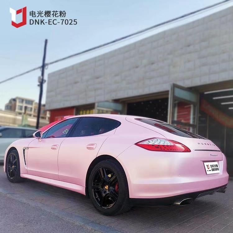 High Quality 1.52*18m Rose Gold Satin Metallic Car Vinyl Wrap