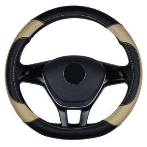 Universal New Sports Hand-Stitched Non-Slip Leather Steering Wheel Cover