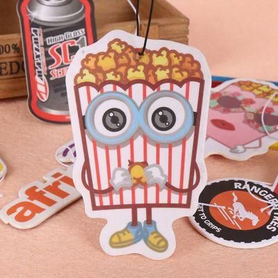 Perfume Shape Custom Air Freshener Paper Car