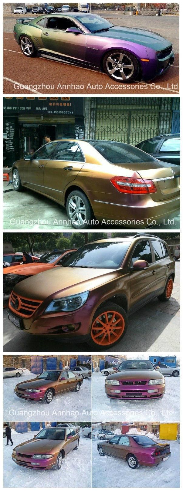 1.52*28m Full Car Wrapping Vinyl Air Bubble Wrap Chameleon Film Vinyl Wrap