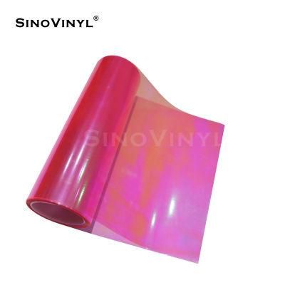 SINOVINYL China Supplier 3 Layers Color Change Waterproof PVC Film Chameleon Headlight Tinted Vinyl Car Film Car Wrap Vinyl