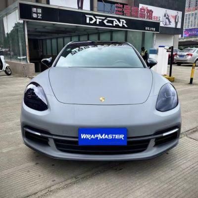 Tsautop 1.52*18m Uitimate Flat Nardo Grey Vinyl Car Wrap Cost Wrapped Whole Body Sticker