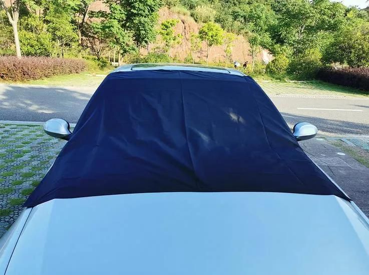 Waterproof Car Cover Breathable Half Top Windscreen Anti UV Snow Dust Sun Shade Protection Snow Protector