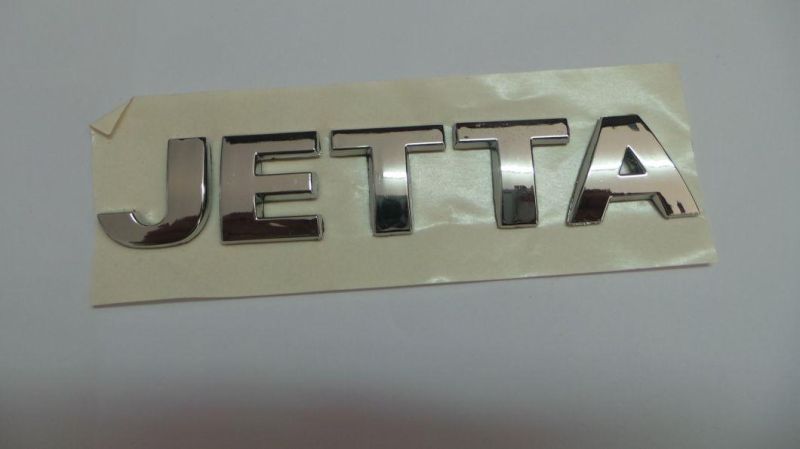 ABS Silver Custom Logo Car Accessories New Auto Letter Badge Emblem