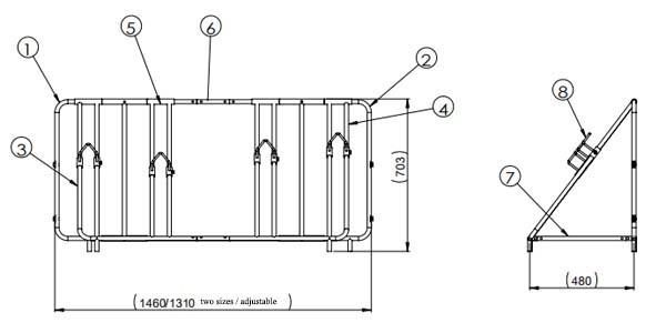 Delivery Bicycles Bike Car Cycle Stand Bike Rack Bus Transport for Truck Carrier 4 Bicycle