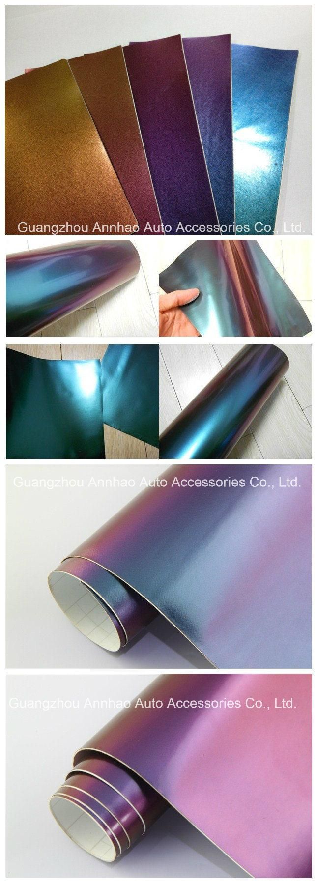 1.52*28m Full Car Wrapping Vinyl Air Bubble Wrap Chameleon Film Vinyl Wrap