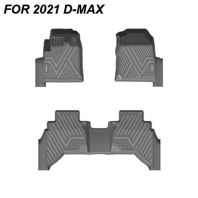 Custom Full Set TPV LHD 3D Mattings Car Floor Mat for 2018-2021 D-Max