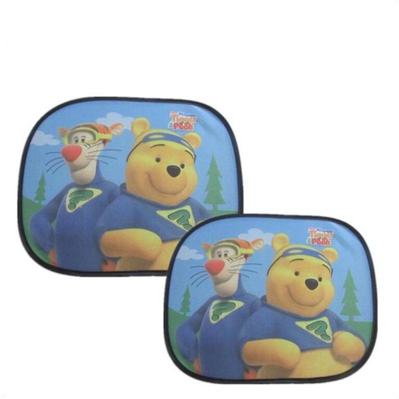 Portable Folding Polyester Taffeta Cartoon Car Side Windows Sunshade