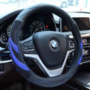 Black and Blue Interior Accessories Anti Slip Car Steering Wheel Cover